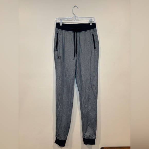 Under Armour Joggers Mens Gray Tapered Sweatpants Size M - Picture 1 of 9